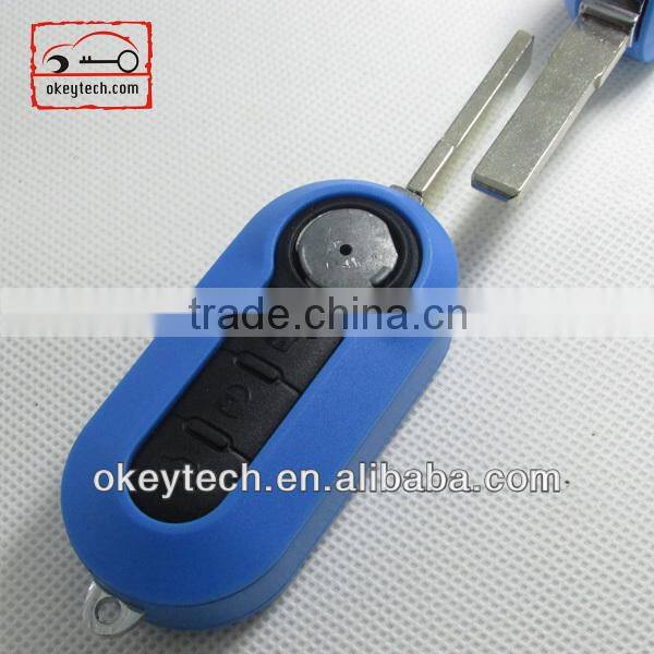 Best price car key shell Fiat key cover 3 button remote key shell for shell key fiat 500 key for fiat key shell