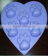 Lovely Cake Decorating Foot Shape Silicone Ice Tray Mould