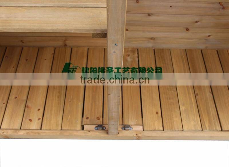 Wooden storage shed