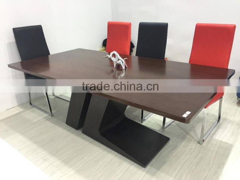 TB 2m latest table TL shape wooden dining table