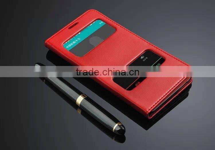 new china products for sale Stand Design Double View Window Leather wallet case cover for htc desire 820 factory price