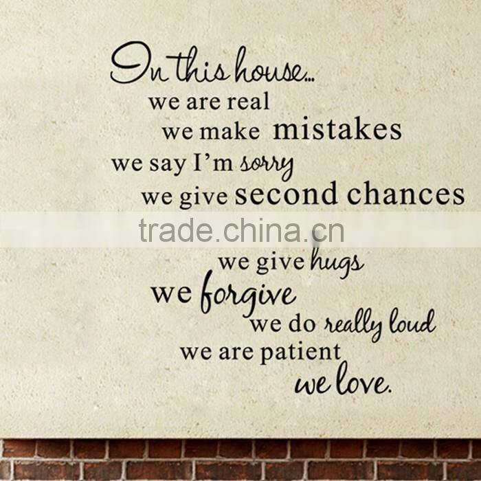 Good Quality Hot Sell Alphabet Letter Wall Stickers Home Decor Text