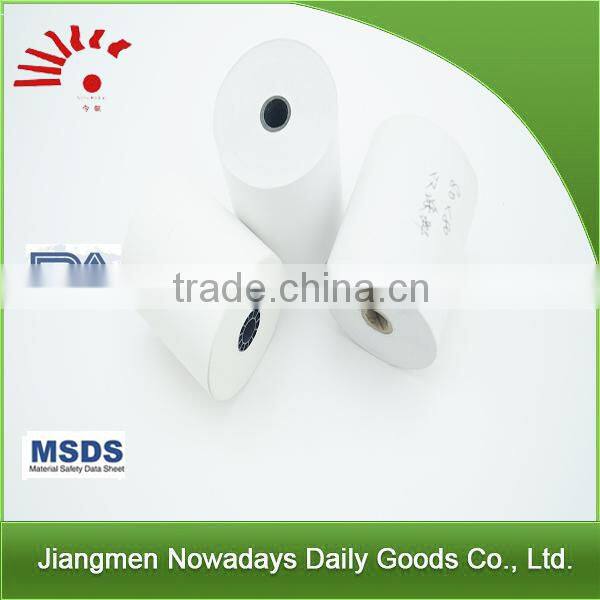 80*50mm recycle cheap thermal paper ticket systems paper for bank notes