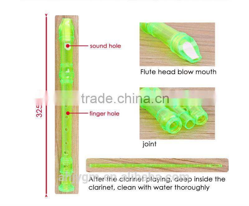 Popular Differnt Transparent Colored Plastic/GPPS Flute