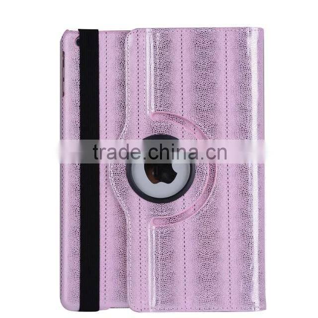 Hot selling factory price for ipad case flip leather stand case 360 degree rotating cover case