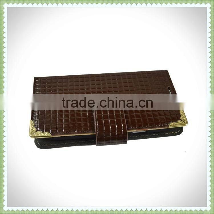 Simple slim flip book case cover for Wiko Cink Five