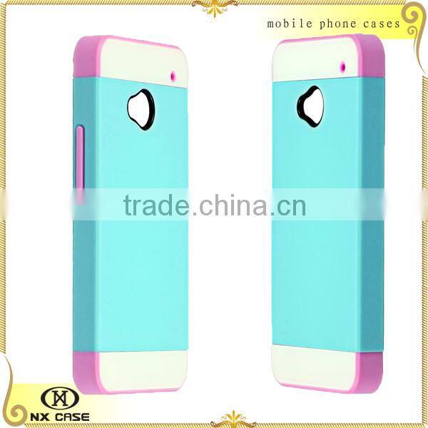 Original fancy hot sale 3 in 1 mobile phone case for HTC M7