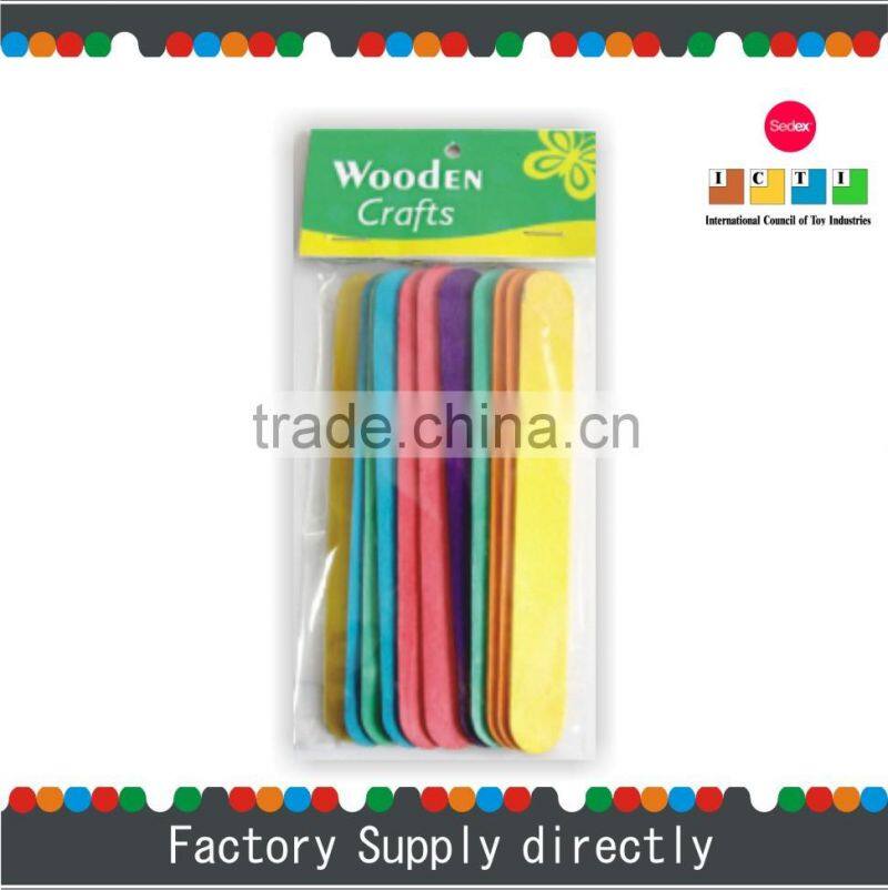 Hotsale Colorful Ice Lolly Sticks, Wooden Ice Cream Sticks