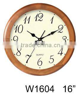 16 inches home decrator wood art wall clock
