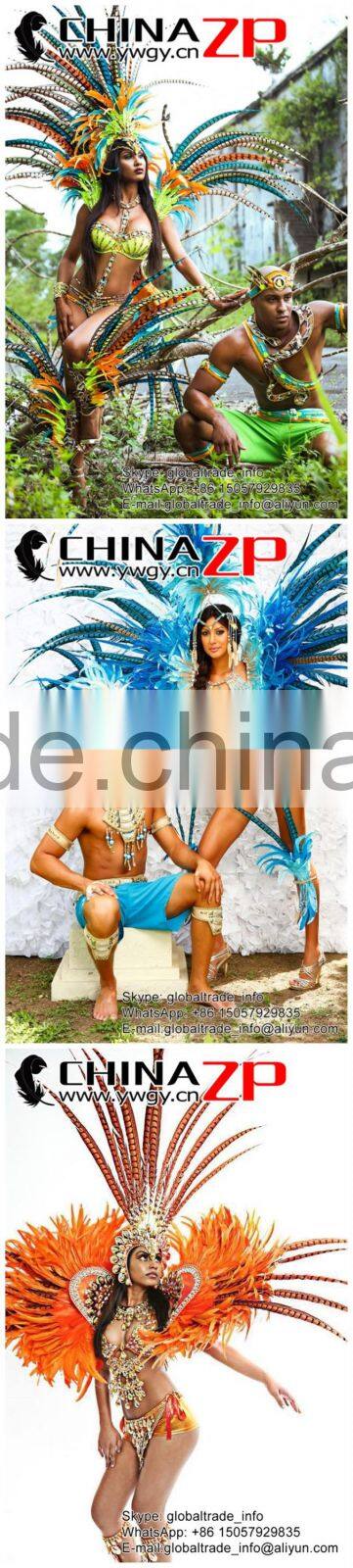 CHINAZP Factory Exporting Wholesale High Quality Dyed Orange Lady Amherst Pheasant Tail Feathers for DIY Decorations