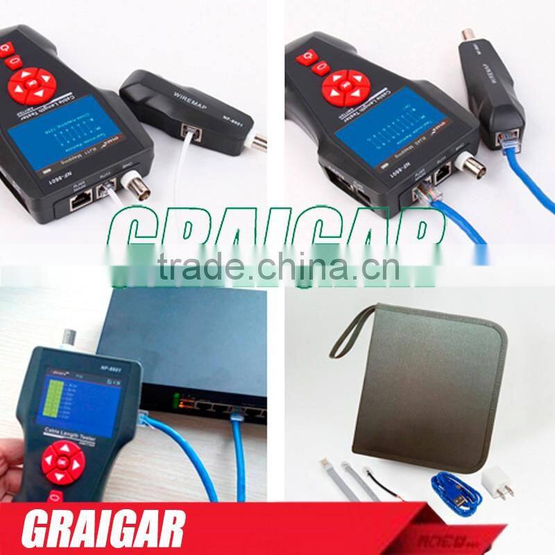 Original Noyafa NF-8601W RJ45 LAN Network Cable Tester UTP STP Diagnose Tone Tracer BNC PING/POE RJ11 Telephone Wire Tracker