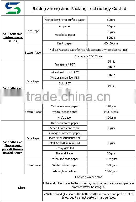 China flexographic printing brown adhesive kraft paper