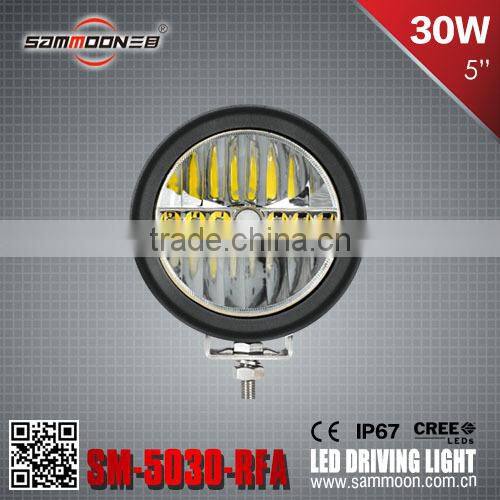 5 Inch 30W Round LED Driving Light work light NEW 2015 SAMMOON HOT SALE