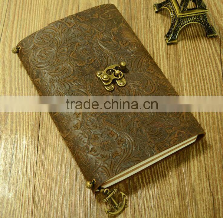 2014 new genunine leather handmade leather notebook