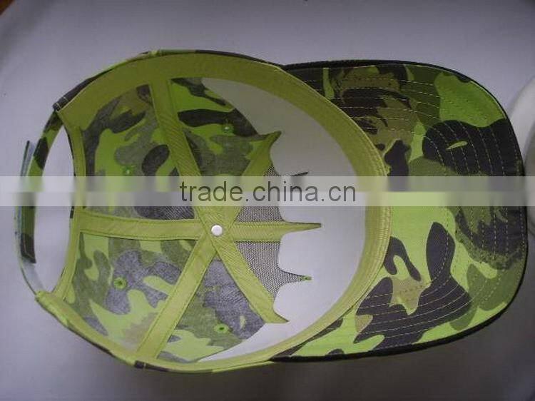 Hot style 6 panel camo baseball cap