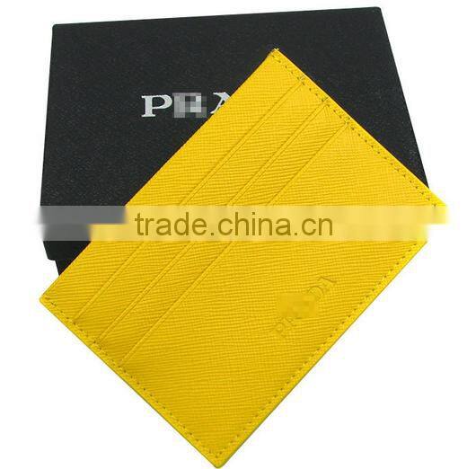 Fashion simple thin design pu name card holder