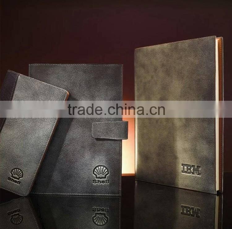 Customized Print Promotion PU Leather Diary Custom Printed Notebook