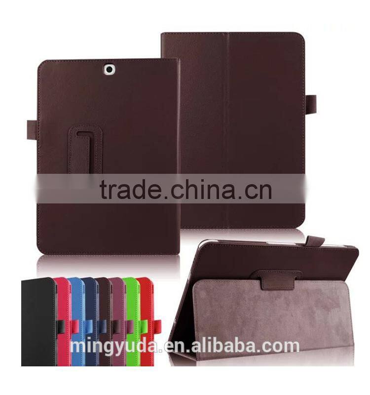 OEM Factory Supply Hight quality back fort function leather case cover for galaxy pad