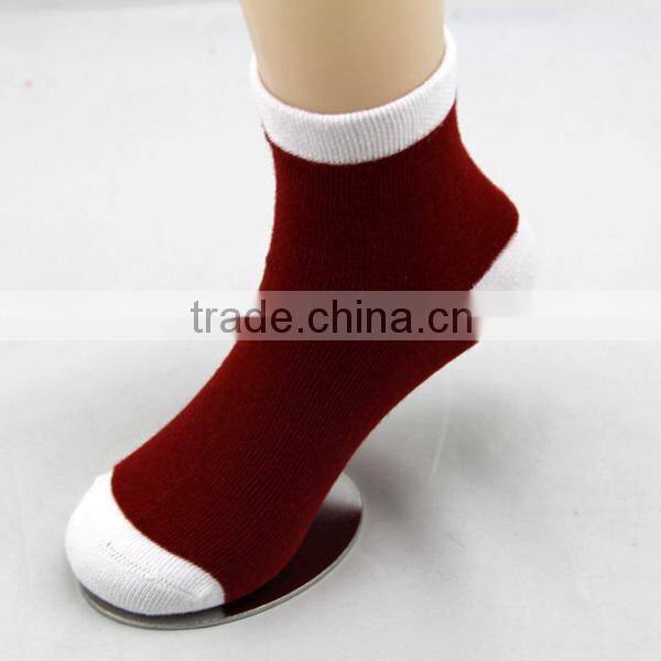 GSC-12 Alibaba wholesale high quality cotton reinforce toe and heel socks for children