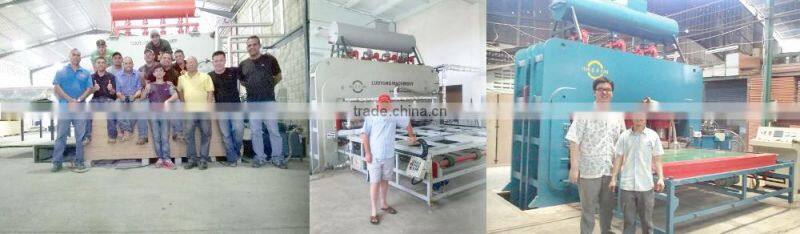 decoration panel hot press production line ,melamine hot press line,melamine overlaying line