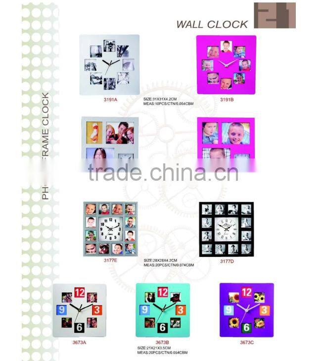 Modern Wall Clocks With Photo Frame Wedding Bedroom Decorating