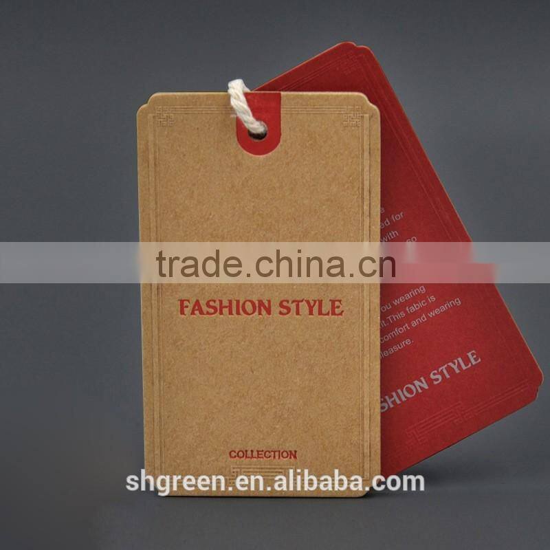 Strawberry natural paper tag for neck tie