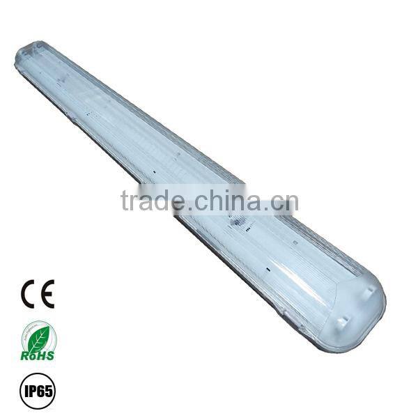 ce rohs IP65 2x36w fluorescent electronic ballast fixture