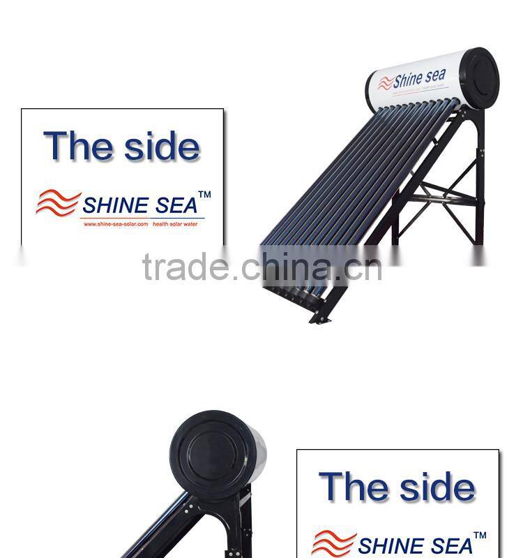Integrated high pressure solar water heater with heat pipe