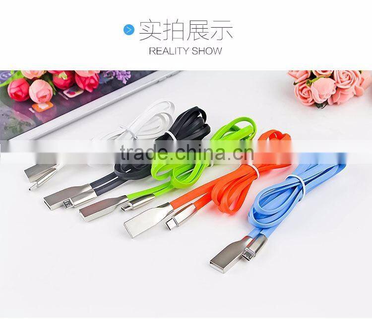 Rhombus Zinc Alloy USB for V8 micro usb data cable pure copper wire