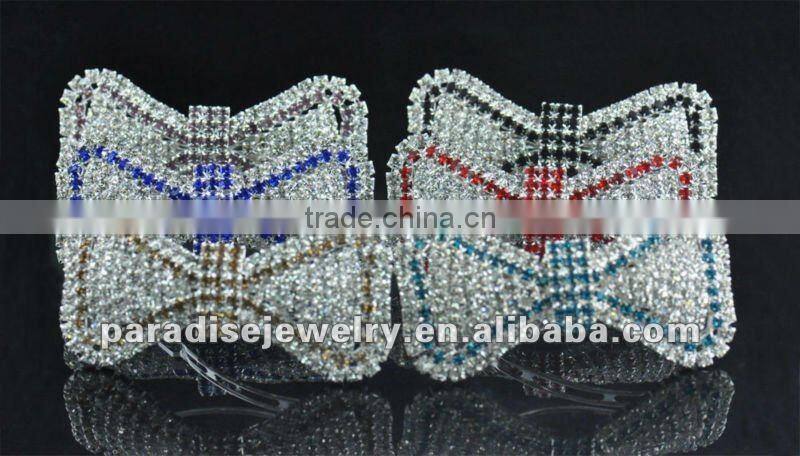 Beautiful Bows Crystal Rhinestone Barrette