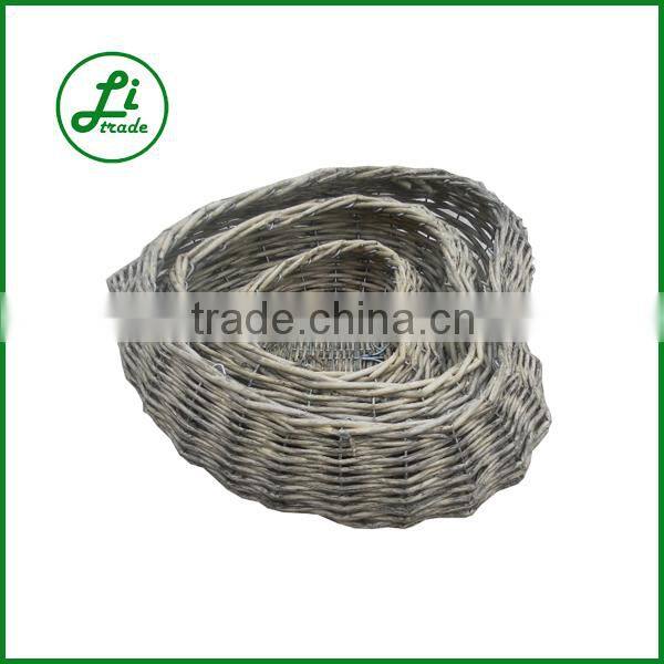 rustic willow woven planter basket