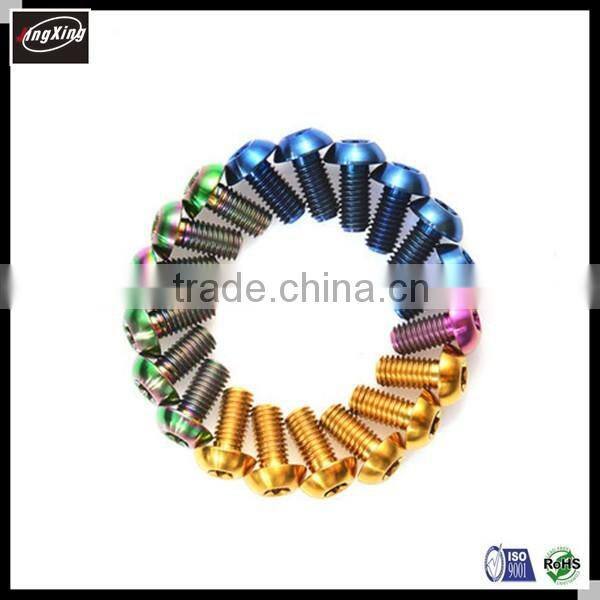 Gold color M2 M3 Titanium allen bolt