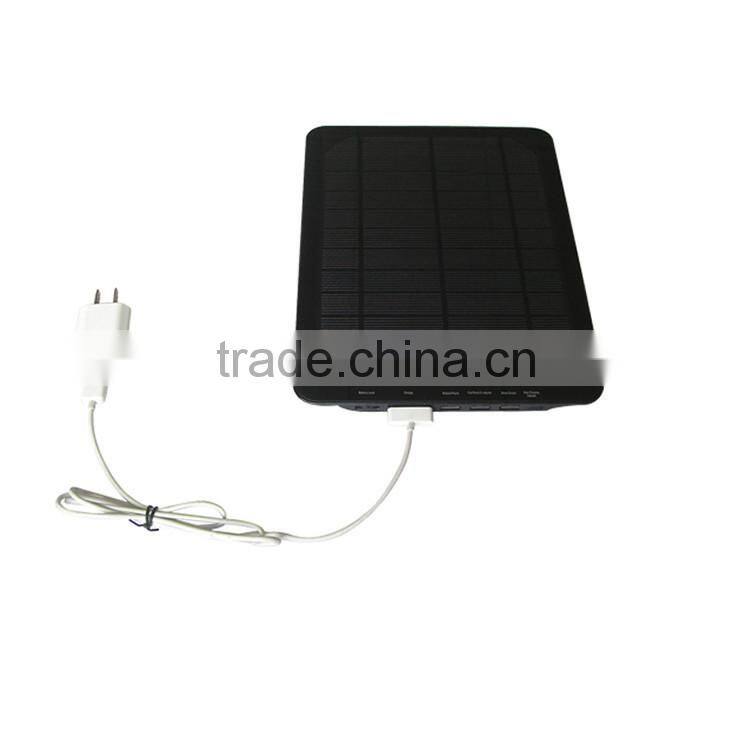 1A and 2A dual usb output Solar Power Charger Bag,1.2W 5V 1000Ma Charger Solar