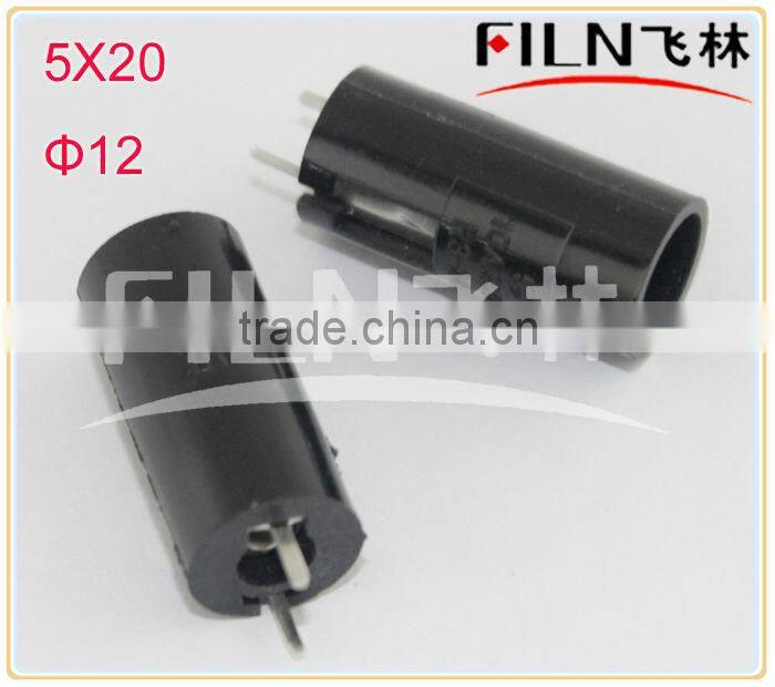 R3-24 5*20 black fuse holder types 12mm install hole