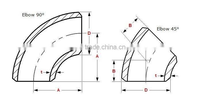 factory supply seamless carbon steel elbow pipe with low price
