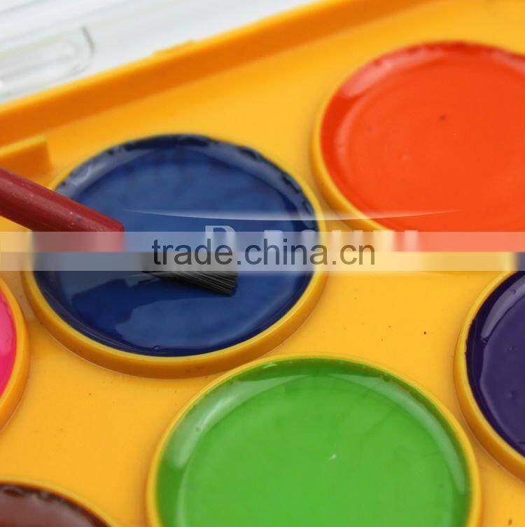 12c semi dry watercolor paint set