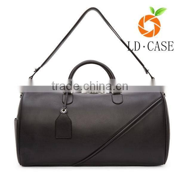 wholesale good quality Lightweight Travel Leather Mens Travel Pouch Luggage Bag