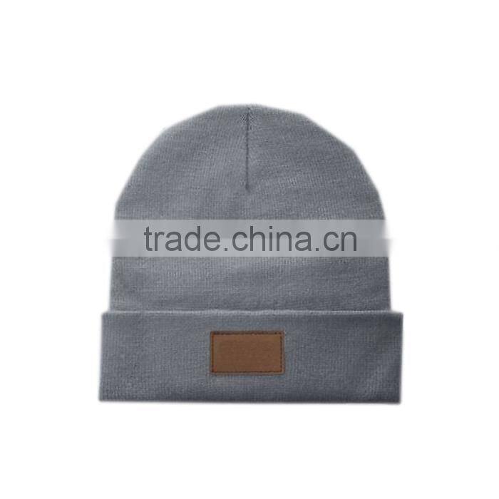 High profile custom tag beanies