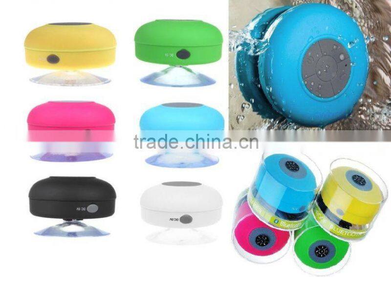Portable Bluetooth 3.0 Wireless Speaker Waterproof Shower Speakerphone For All Bluetooth-Enabled Devices