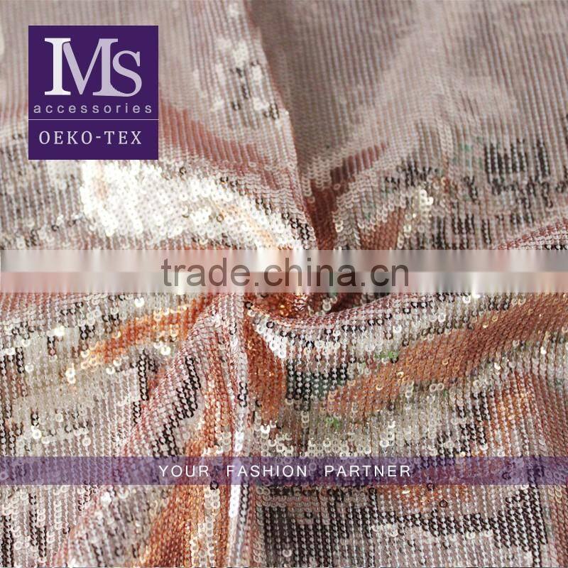 Trendy silver shiny sequins garment textile lace fabrics sequin cloth material fabric