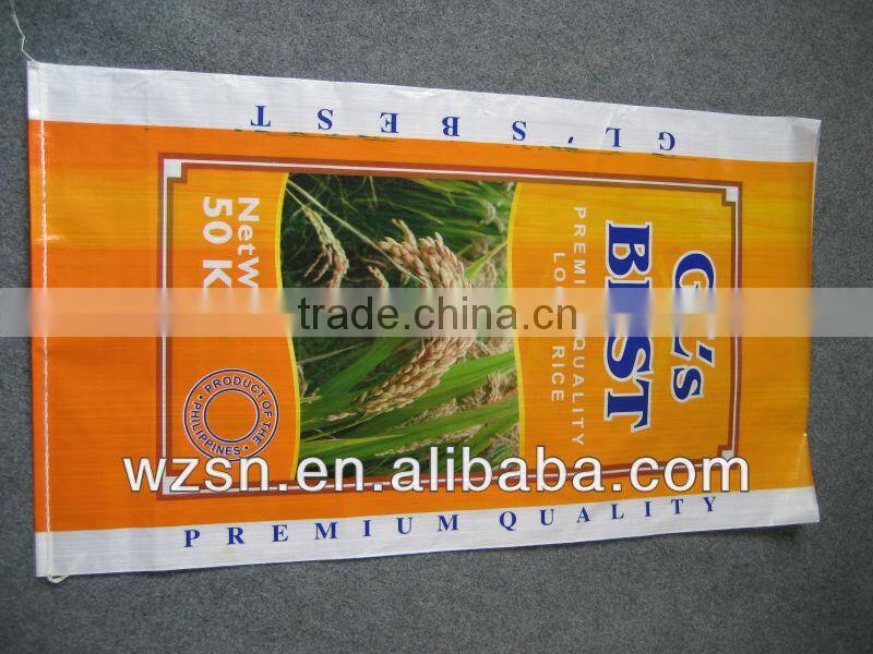 pp bags 25kg/pp packaging bag/bopp laminated pp woven bag