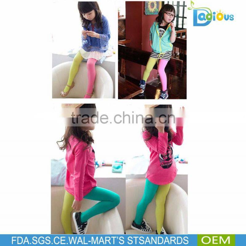 AB Sides Design Velvet Two Colors Assorted Leggings for Girls