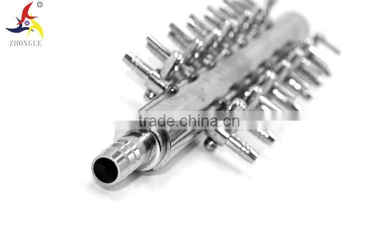 8mm inlet 4mm outlet one way in 14 way out metal air control valve both for liquid