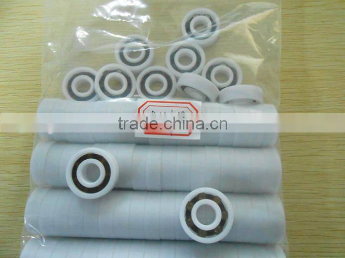 stainless steel ball plastic cage bearing 1621 plastic pom rings