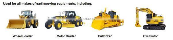 Boron steel bolt on cutting edges for D6R bulldozer