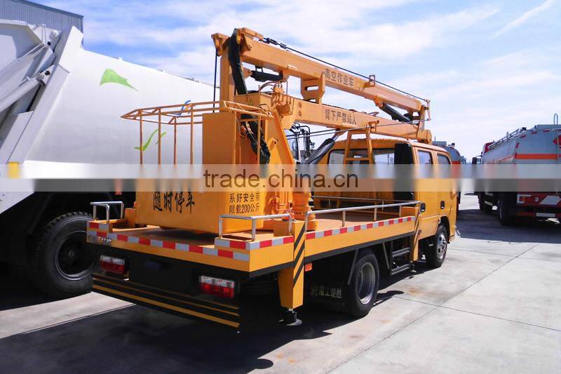 4x2 Dongfeng Double Cab Overhead Working Truck