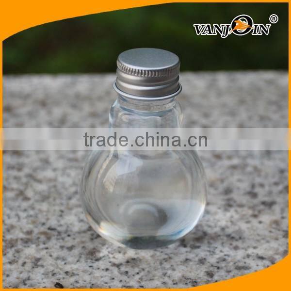 80ml Small Light Bulb PET Bottle with Metal Cap