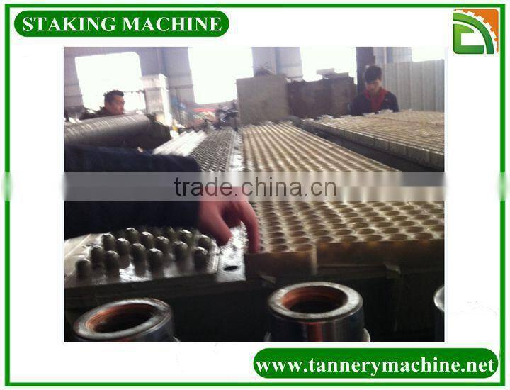 sheep goat skin machine dry leather vibration staking machine