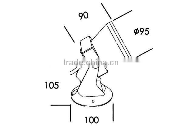 IP65 waterproof 10w cob 12v 220v garden lamp multi-color led landscape light