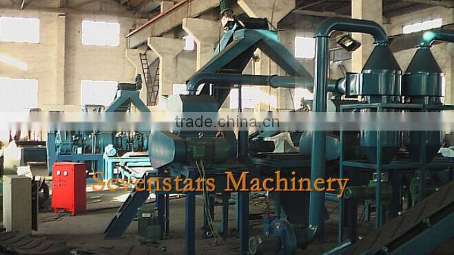 scrap tyre recycling machine/used tyre recycling/rubber tyre recycling